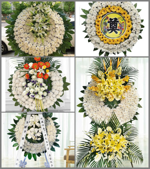 安徽安庆市太湖县徐桥镇桥东村花圈速递
